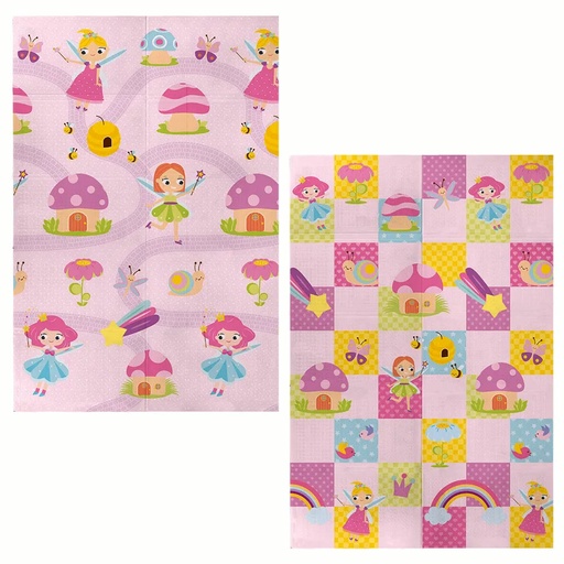 Tapete Dobrável Dupla Face 120 x 180 cm para Menina