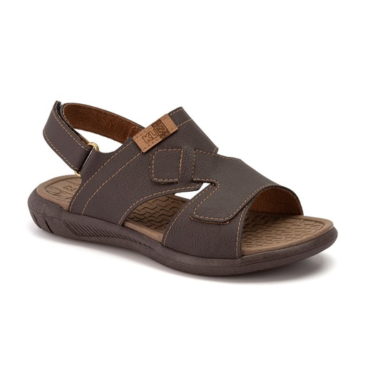 Sandália Urban Café com Velcro para Menino