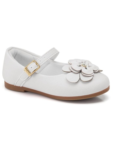 Sapatilha Princesa Mini Branca com Flor