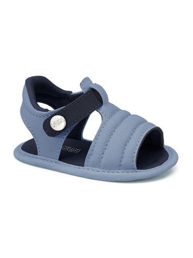 Sandália de Bebê Klin Biju Azul Acolchoada