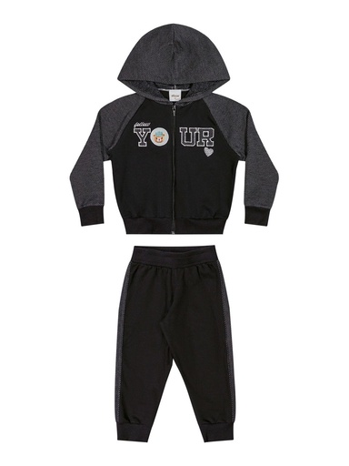 Conjunto de Moletom Follow Your para Menina
